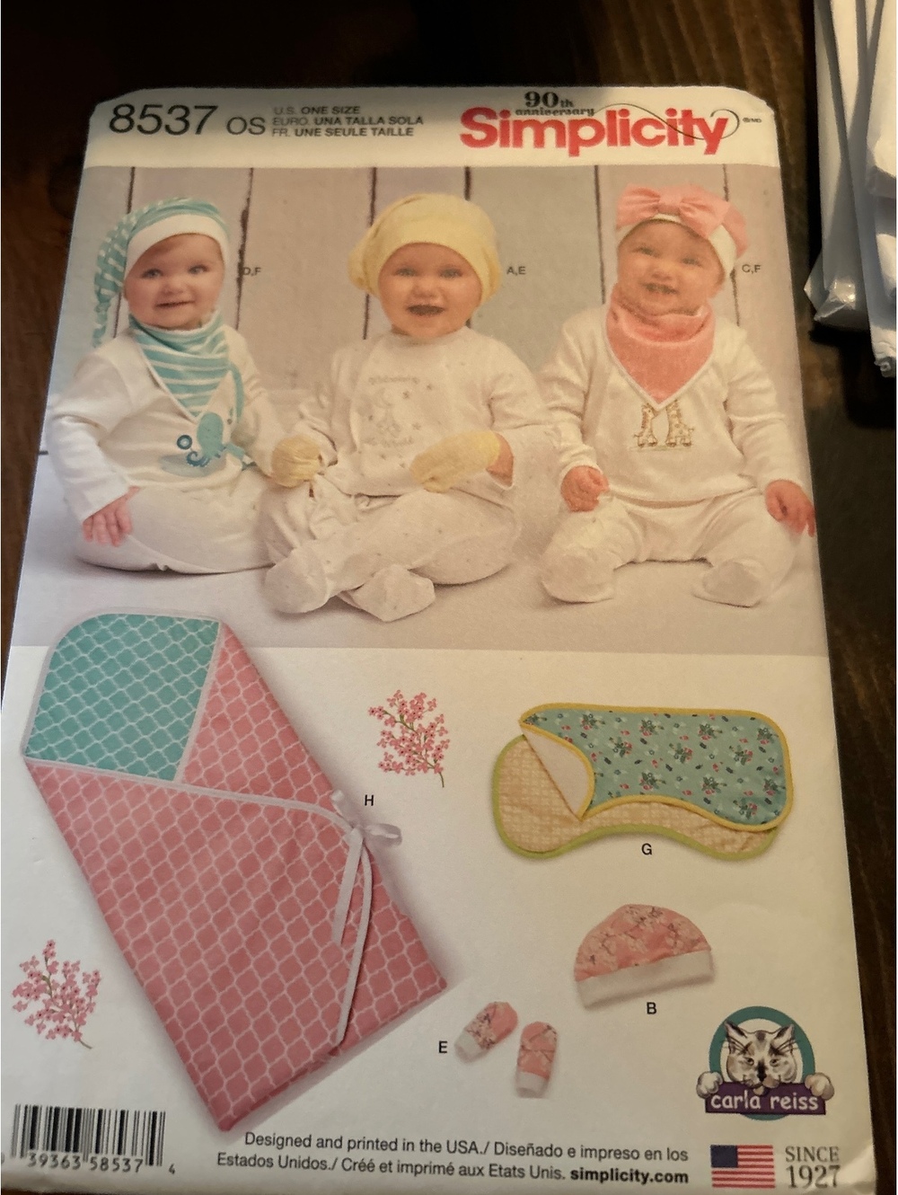 Simplicity 8537 Baby Sewing Pattern - 12 Pieces, Uncut
